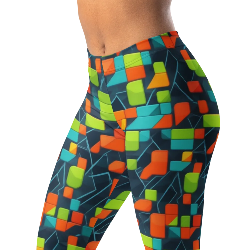 Electric Blocks on Leggings — Left Front