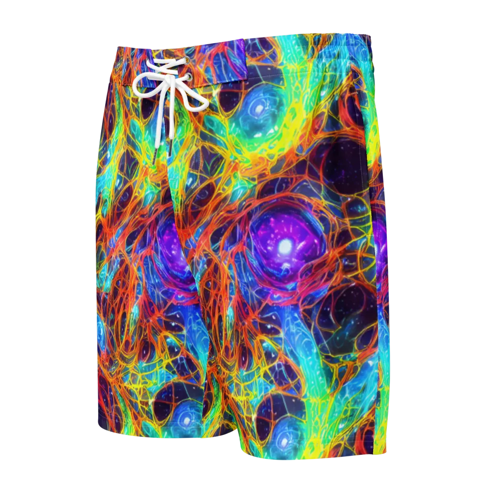 Biomorphic Voltage on Men's Board Shorts — Front