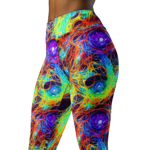 Biomorphic Voltage on a Yoga Leggings