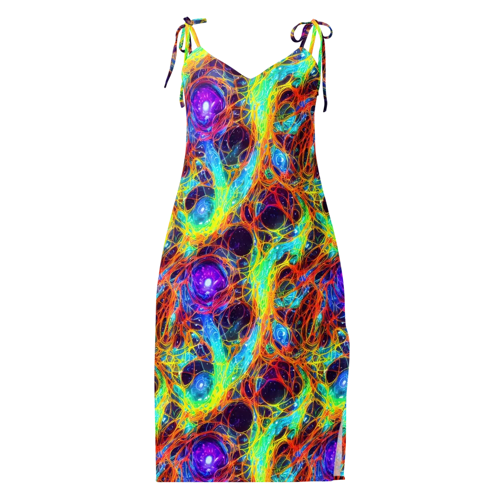 Biomorphic Voltage on Slip Dress — Front