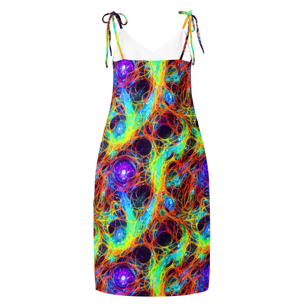 Biomorphic Voltage on Slip Dress — Back