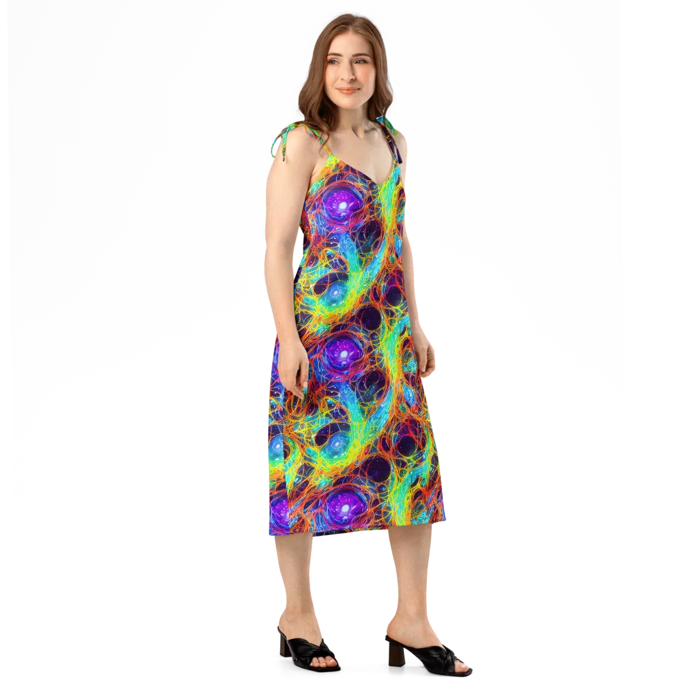 Biomorphic Voltage on Slip Dress — Right Front