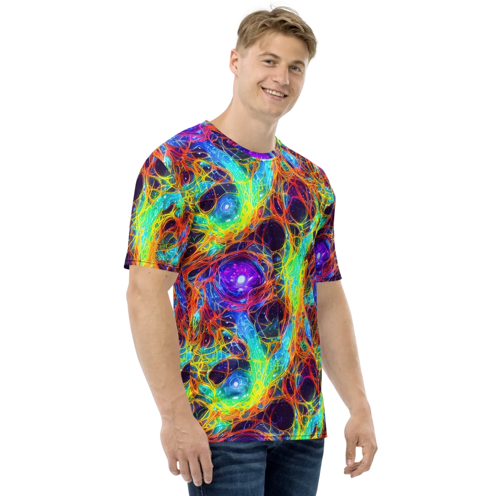 Biomorphic Voltage on Men's Crew Neck T-Shirt — Right