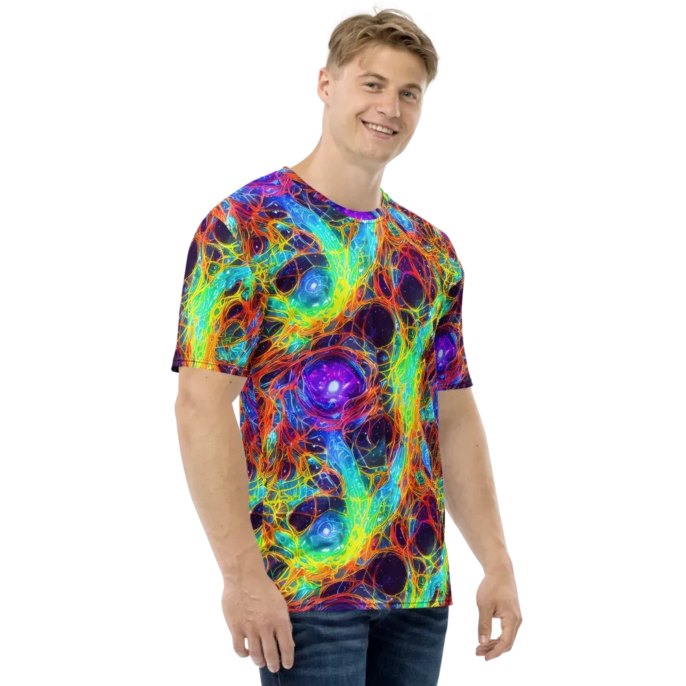 Biomorphic Voltage on Men's Crew Neck T-Shirt — Right