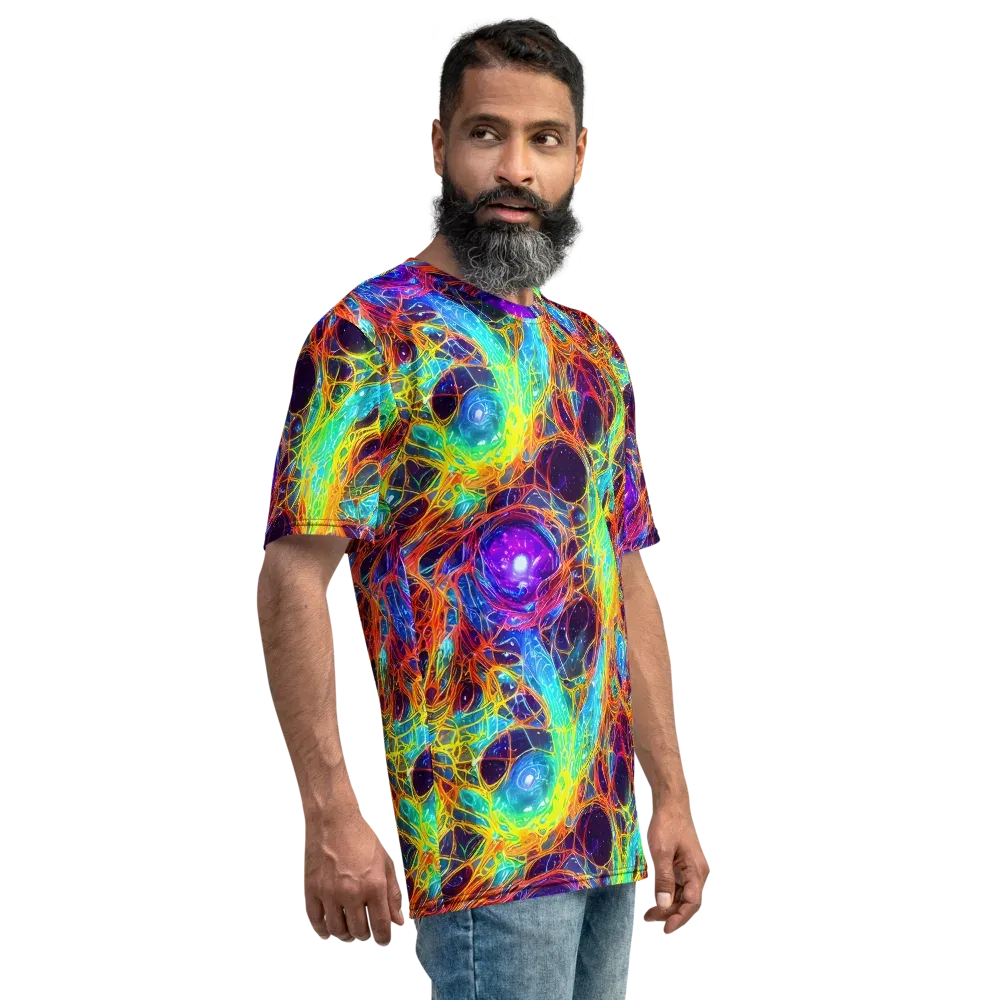 Biomorphic Voltage on Men's Crew Neck T-Shirt — Right