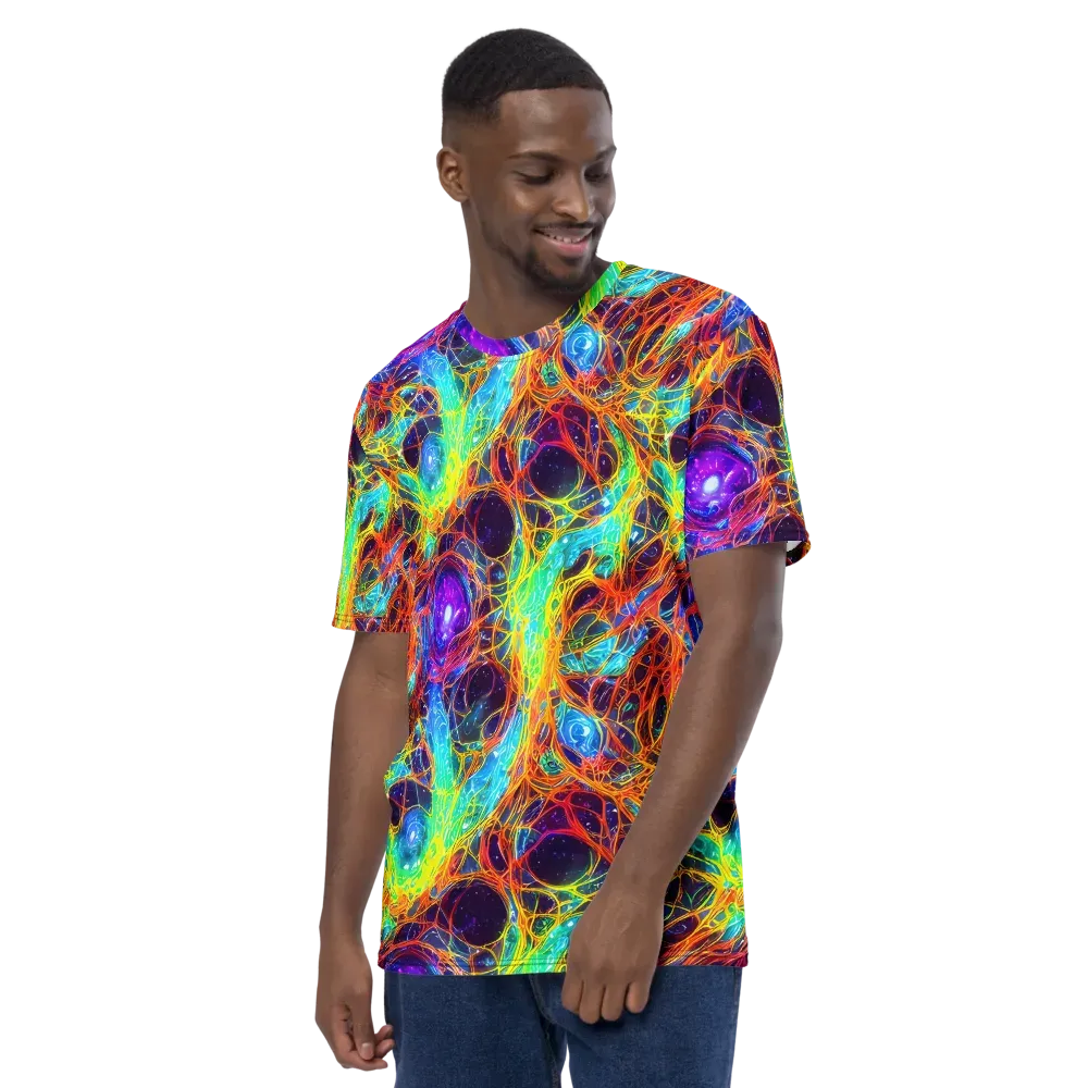 Biomorphic Voltage on Men's Crew Neck T-Shirt — Left