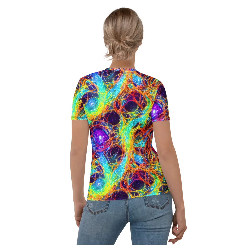Biomorphic Voltage on Women's Crew Neck T-Shirt — Back