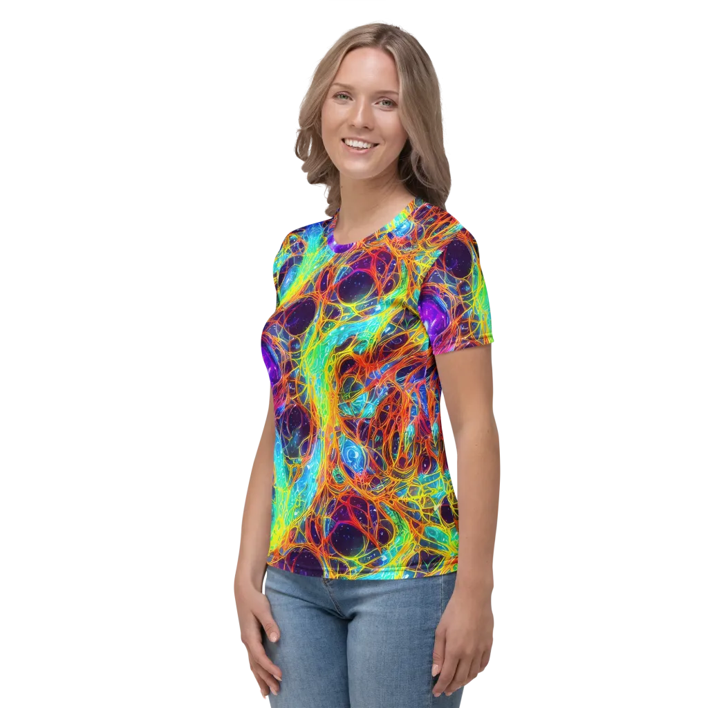 Biomorphic Voltage on Women's Crew Neck T-Shirt — Left