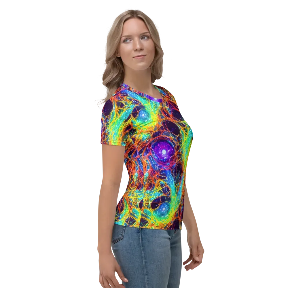 Biomorphic Voltage on Women's Crew Neck T-Shirt — Right