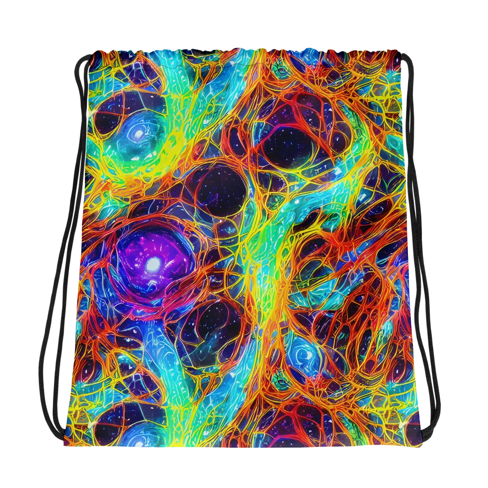 Biomorphic Voltage on Drawstring Bag — Photo
