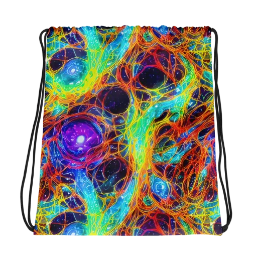 Biomorphic Voltage on a Drawstring Bag