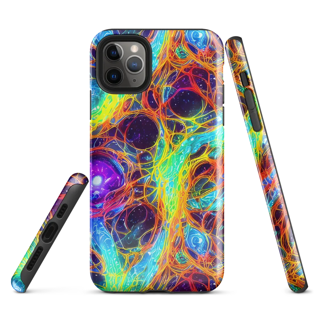 Biomorphic Voltage on Tough Case for iPhone® — Front