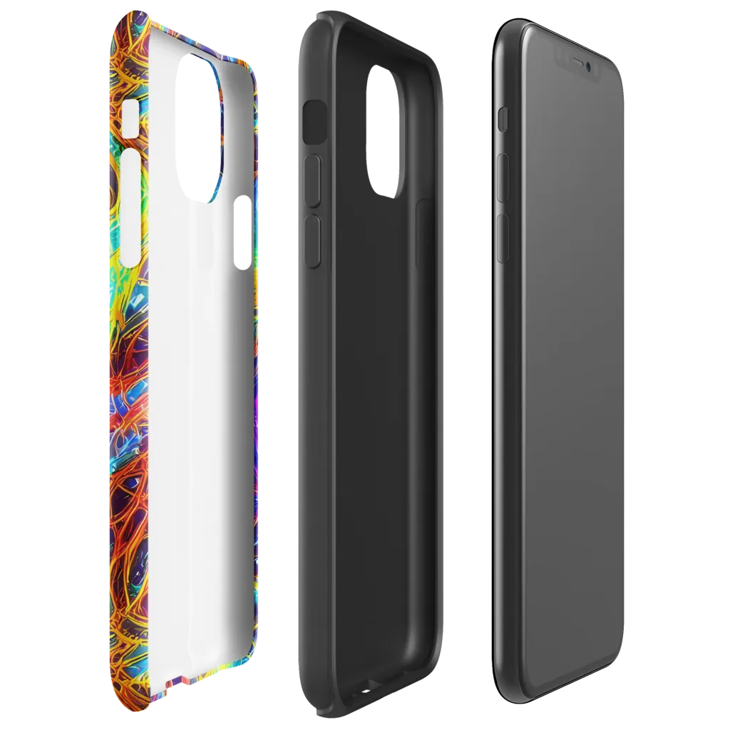 Biomorphic Voltage on Tough Case for iPhone® — Right