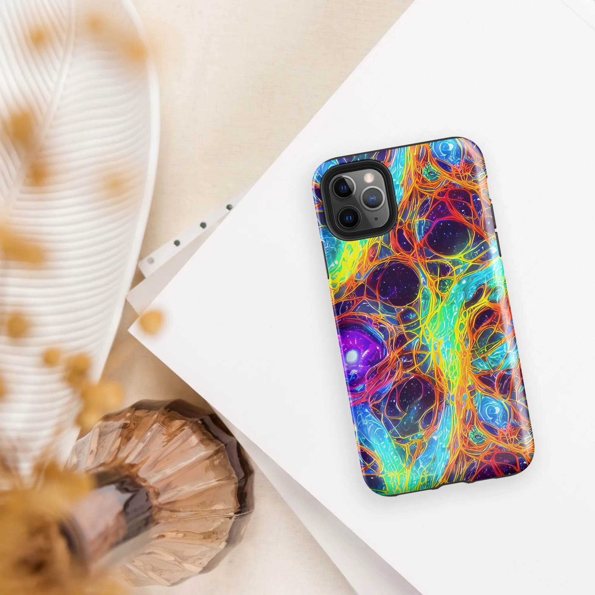 Biomorphic Voltage on Tough Case for iPhone® — Front