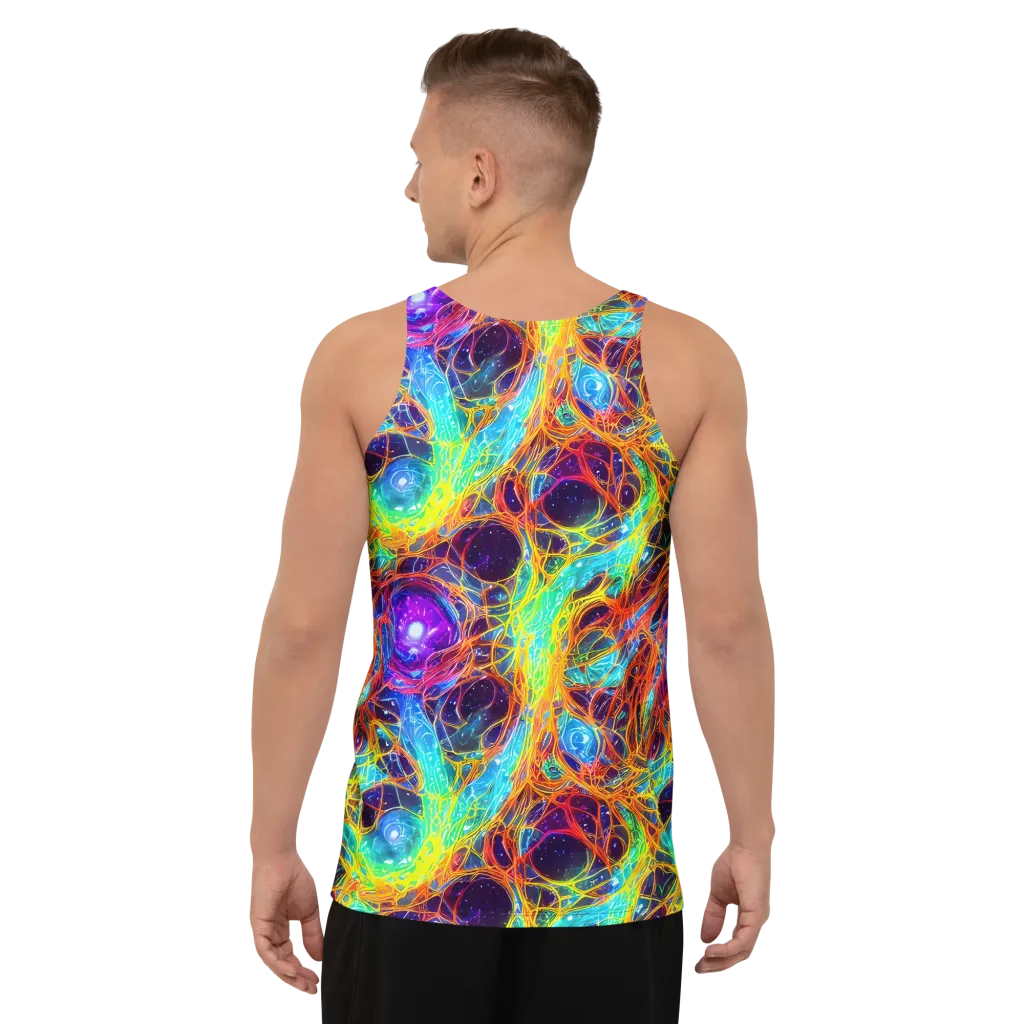 Biomorphic Voltage on Men's Tank Top — Back