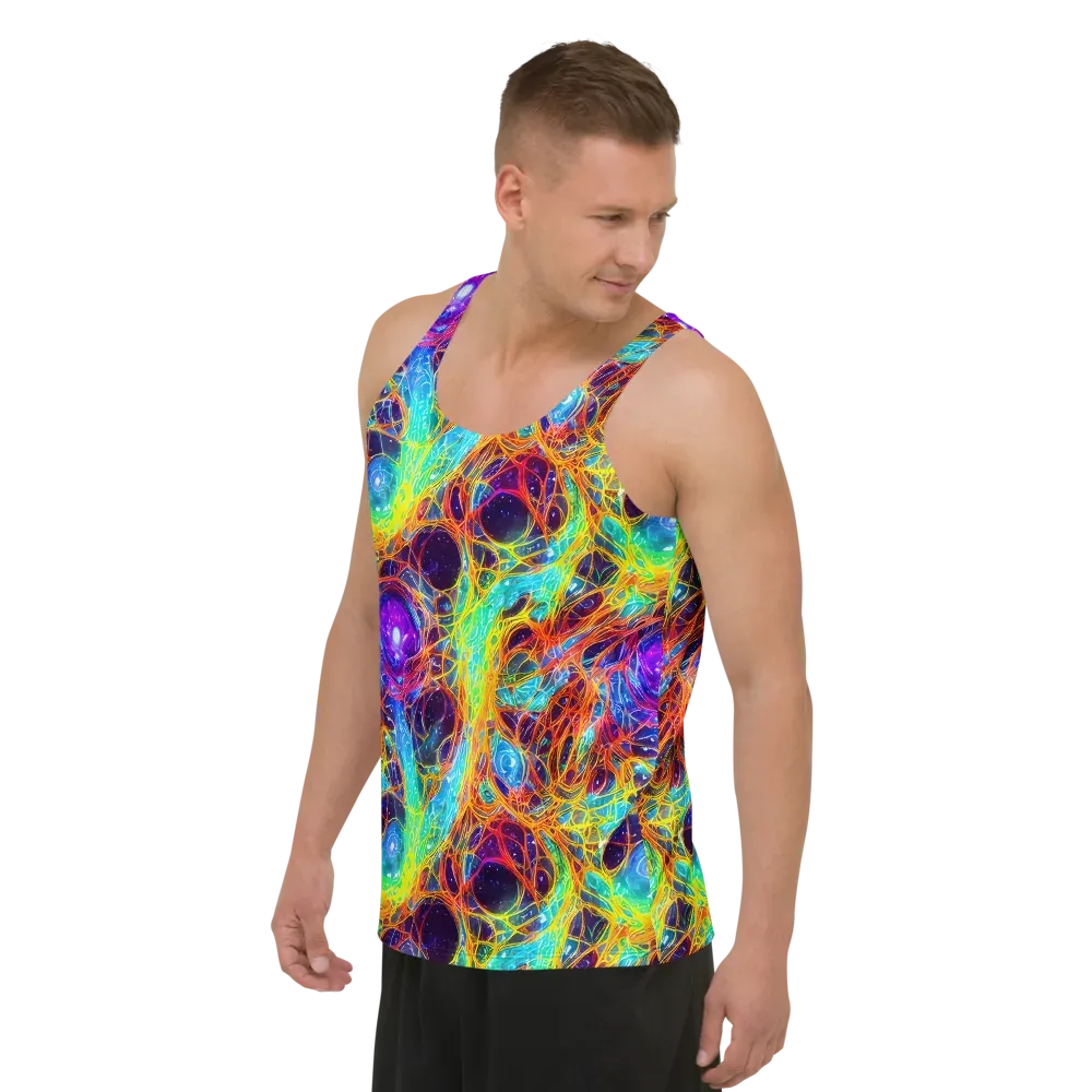 Biomorphic Voltage on Men's Tank Top — Left Front