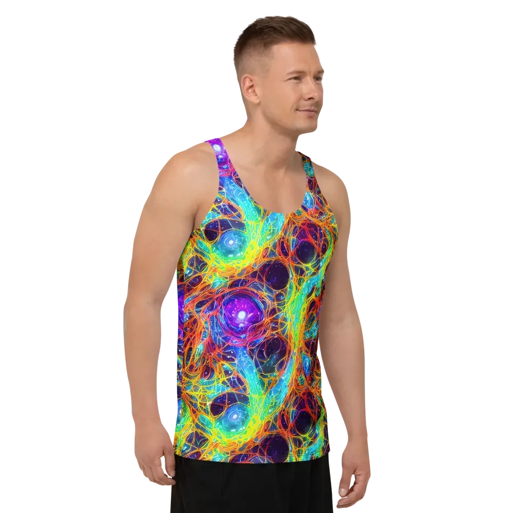 Biomorphic Voltage on Men's Tank Top — Right Front