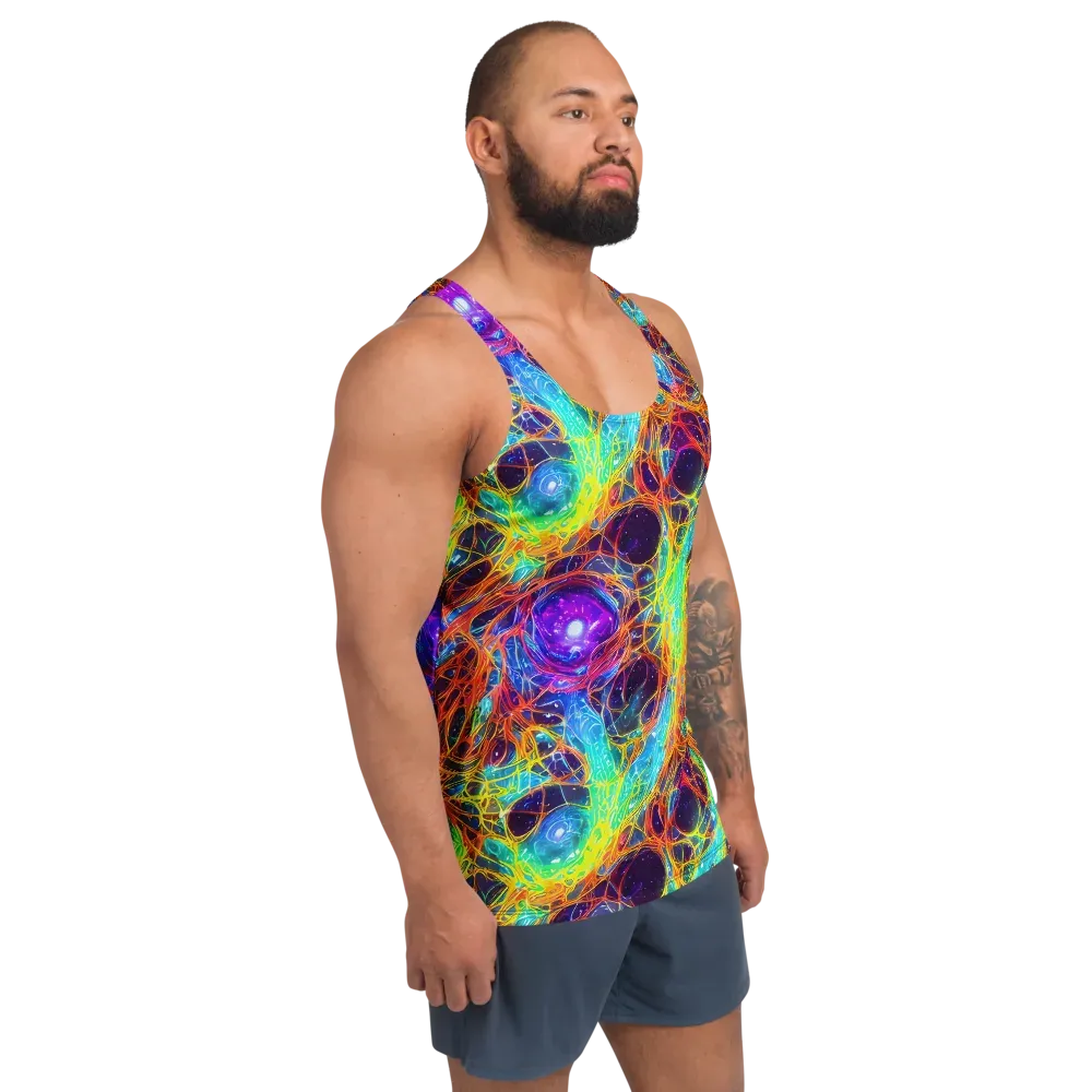 Biomorphic Voltage on Men's Tank Top — Right Front