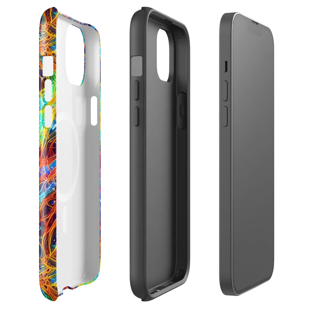 Biomorphic Voltage on MagSafe Tough Case for iPhone® — Front
