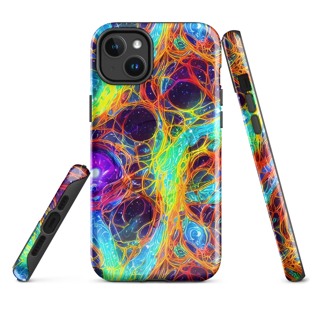 Biomorphic Voltage on MagSafe Tough Case for iPhone® — Front