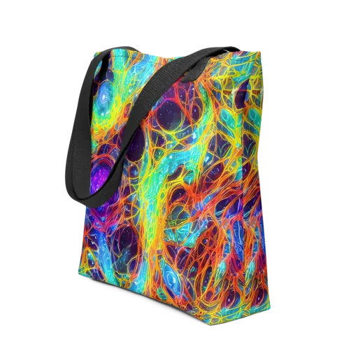 Biomorphic Voltage on a Tote Bag