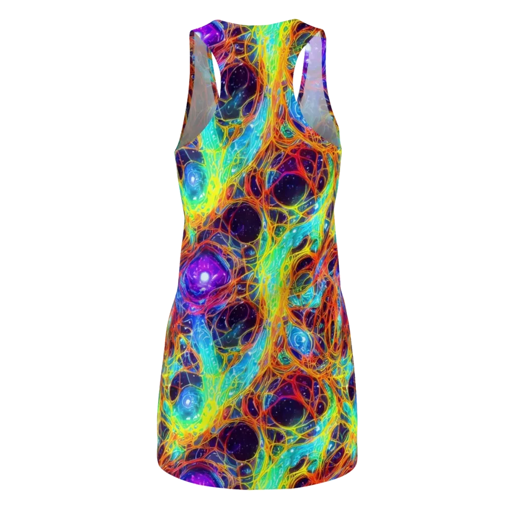 Biomorphic Voltage on Racerback Dress — Back