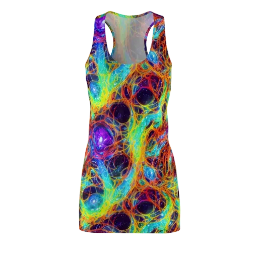 Biomorphic Voltage on a Racerback Dress
