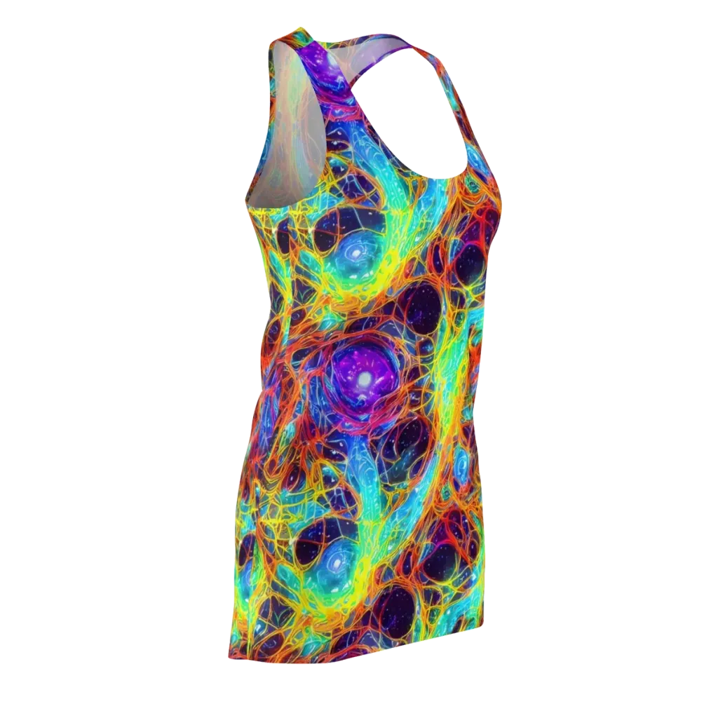 Biomorphic Voltage on Racerback Dress — Front Side