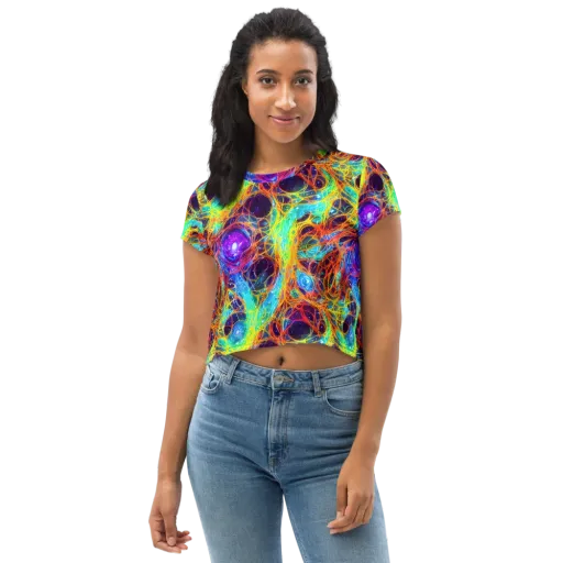 Biomorphic Voltage on a Crop Tee