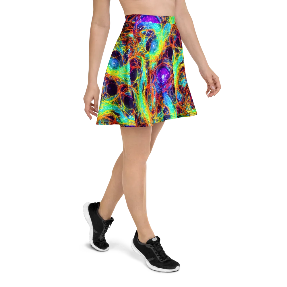 Biomorphic Voltage on Skater Skirt — Right