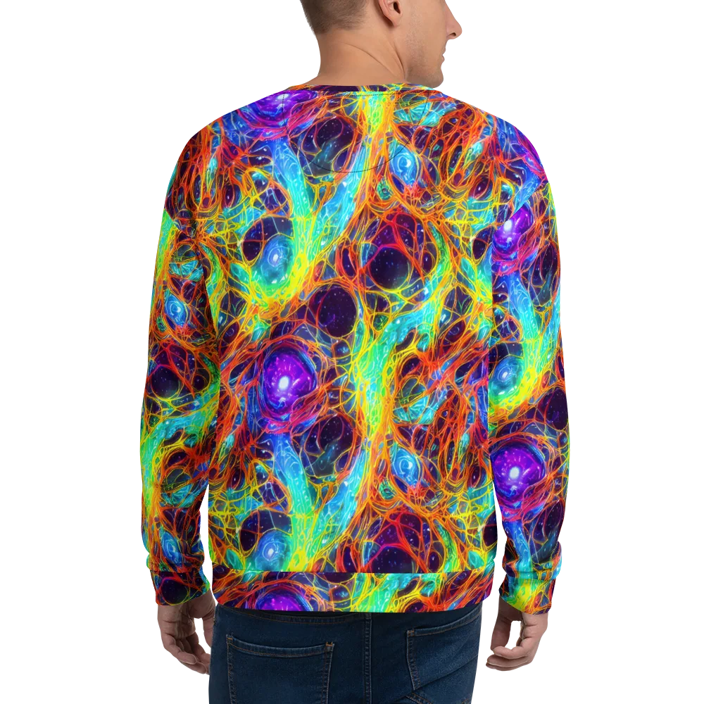 Biomorphic Voltage on Sweatshirt — Back