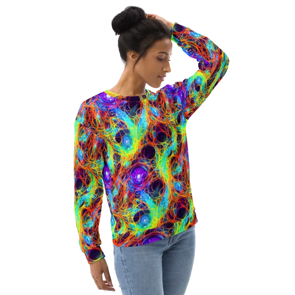 Biomorphic Voltage on Sweatshirt — Right Front