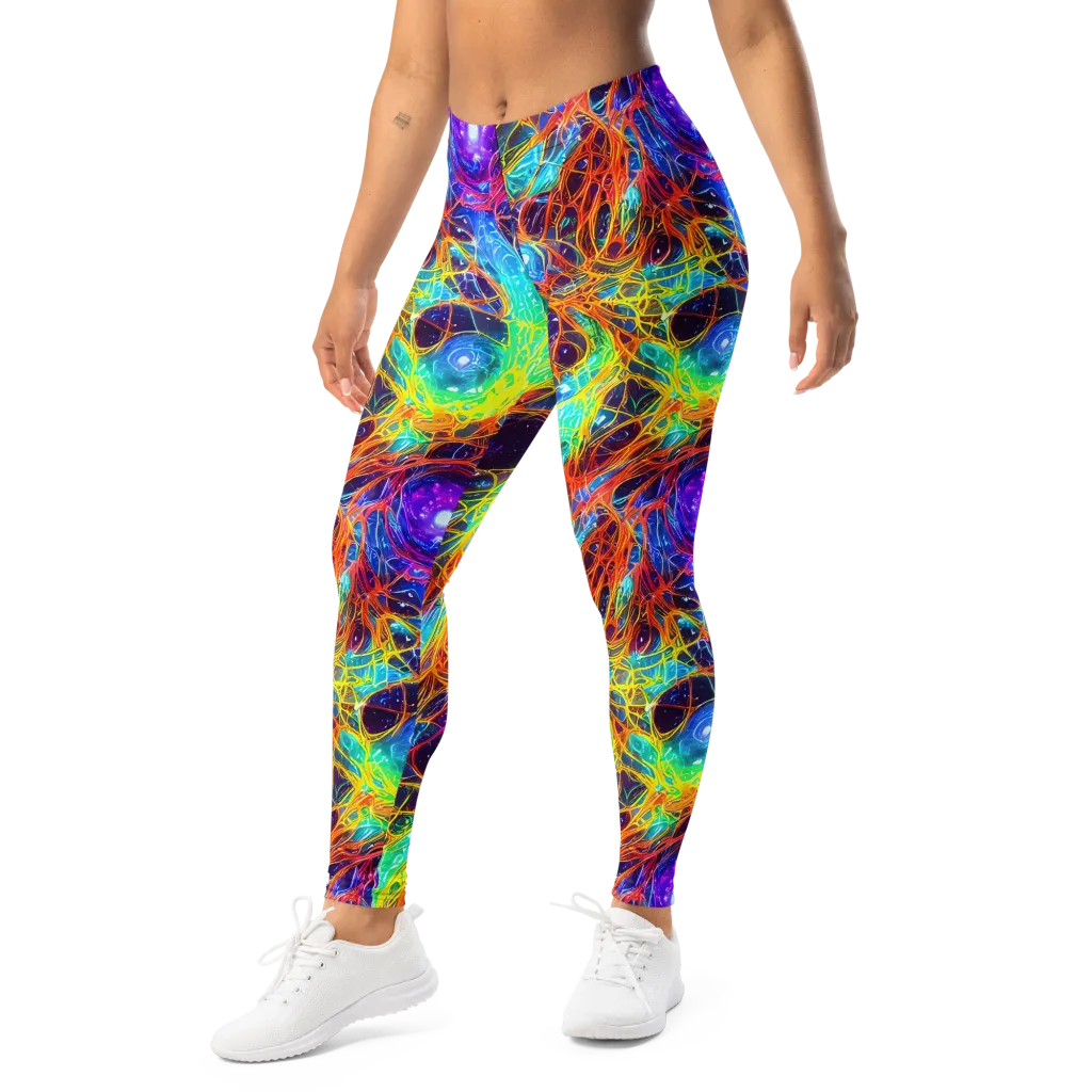 Biomorphic Voltage on Leggings — Left Front