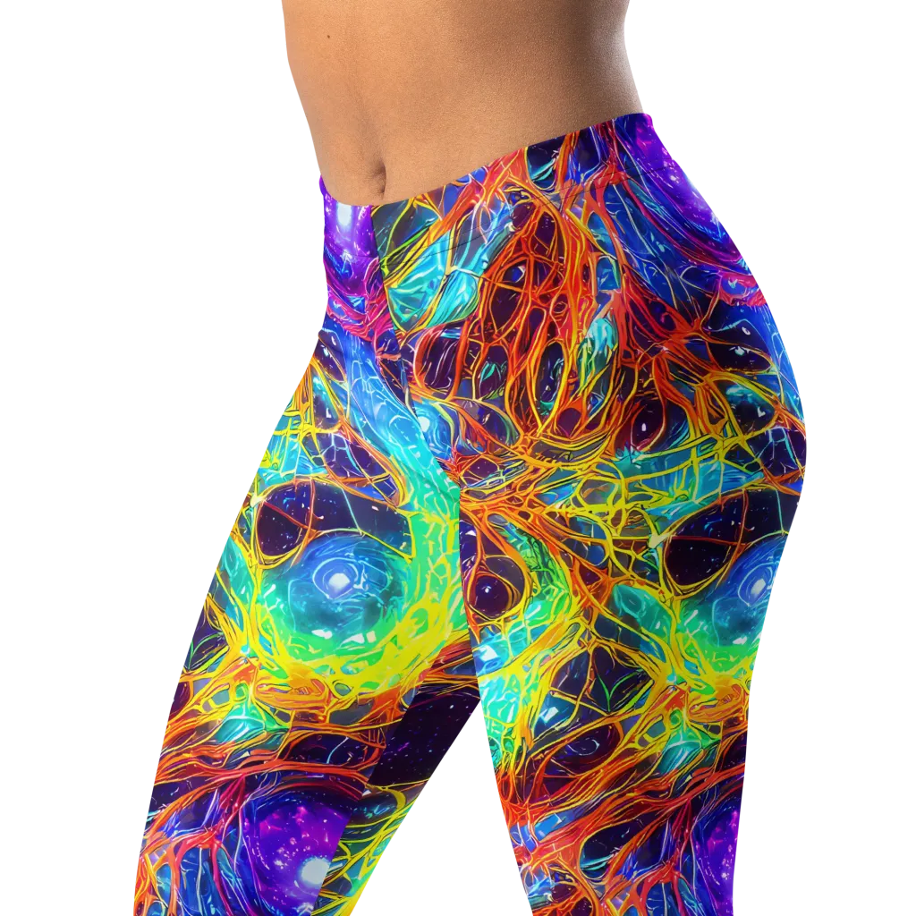 Biomorphic Voltage on Leggings — Left Front