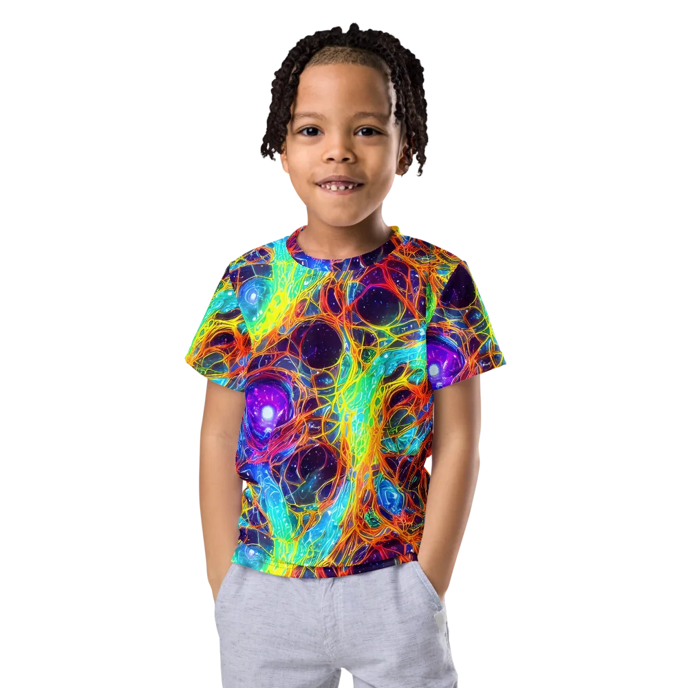 Biomorphic Voltage on Kids Crew Neck T-Shirt — Front