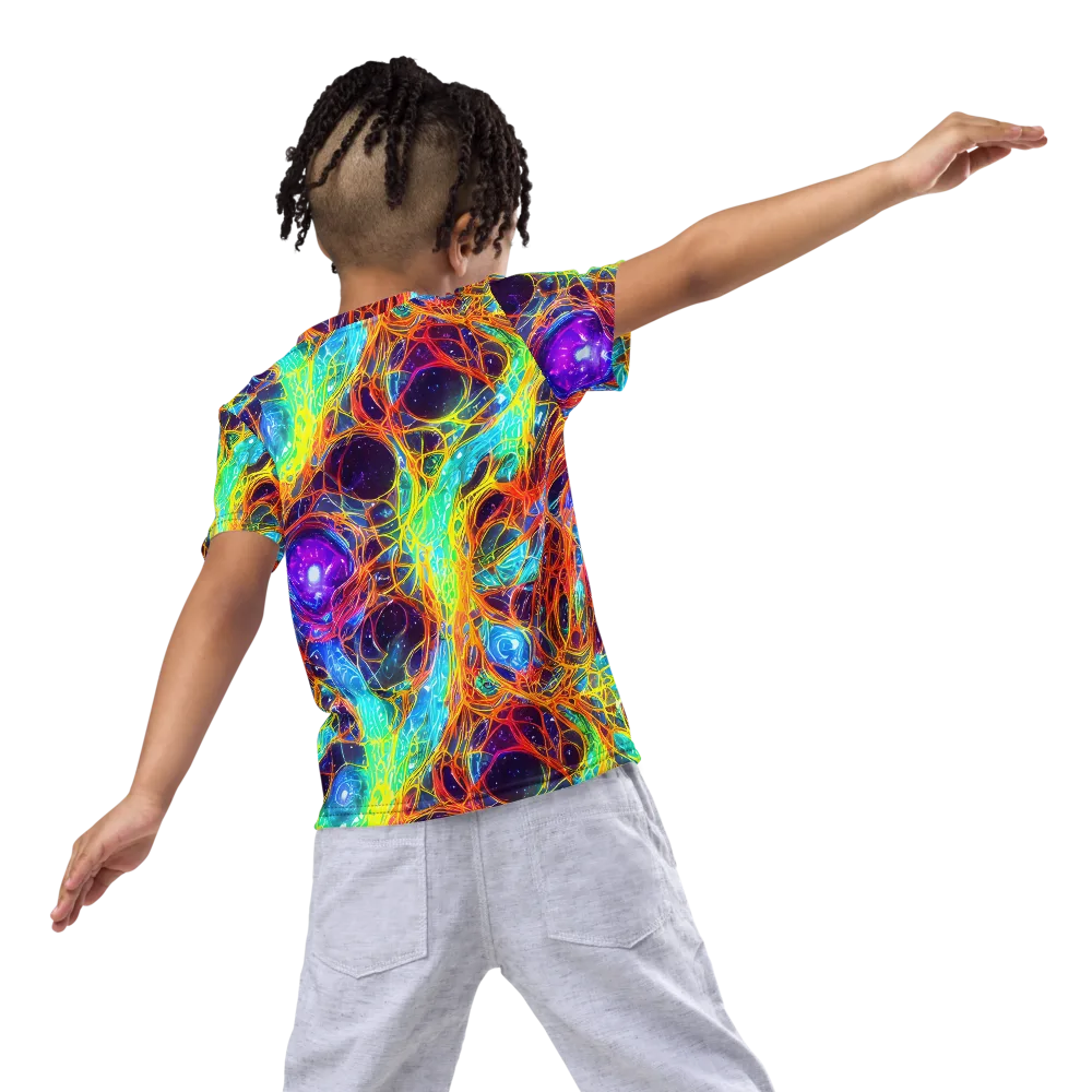 Biomorphic Voltage on Kids Crew Neck T-Shirt — Back