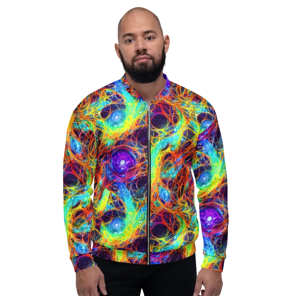 Biomorphic Voltage on Bomber Jacket — Front