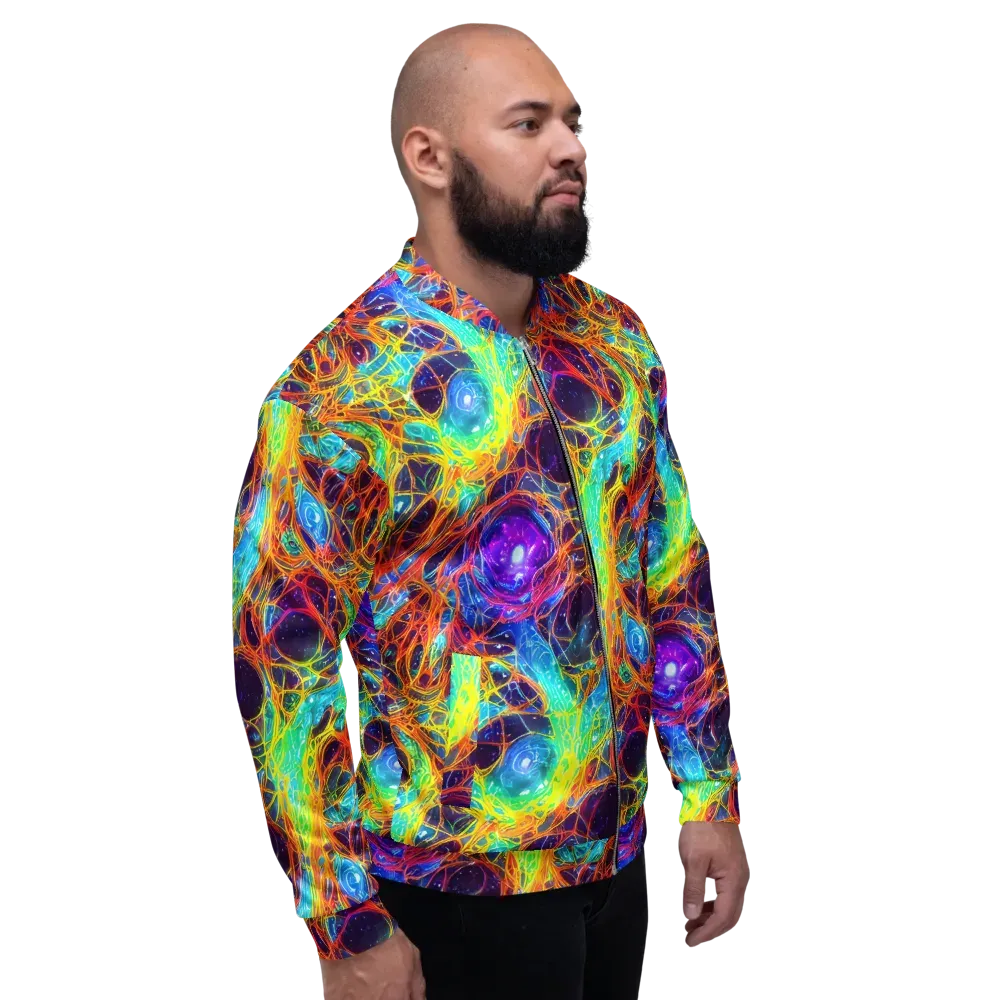 Biomorphic Voltage on Bomber Jacket — Right