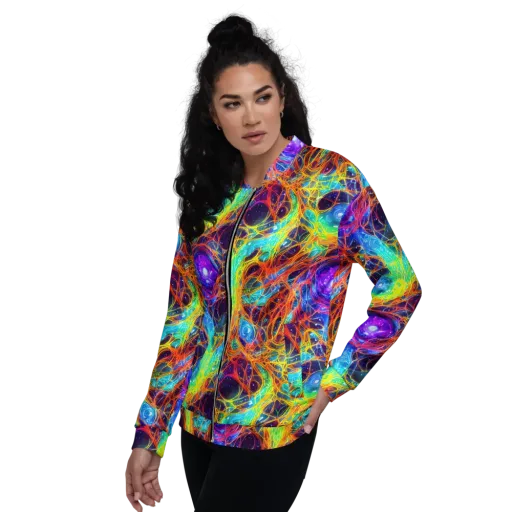 Biomorphic Voltage on a Bomber Jacket