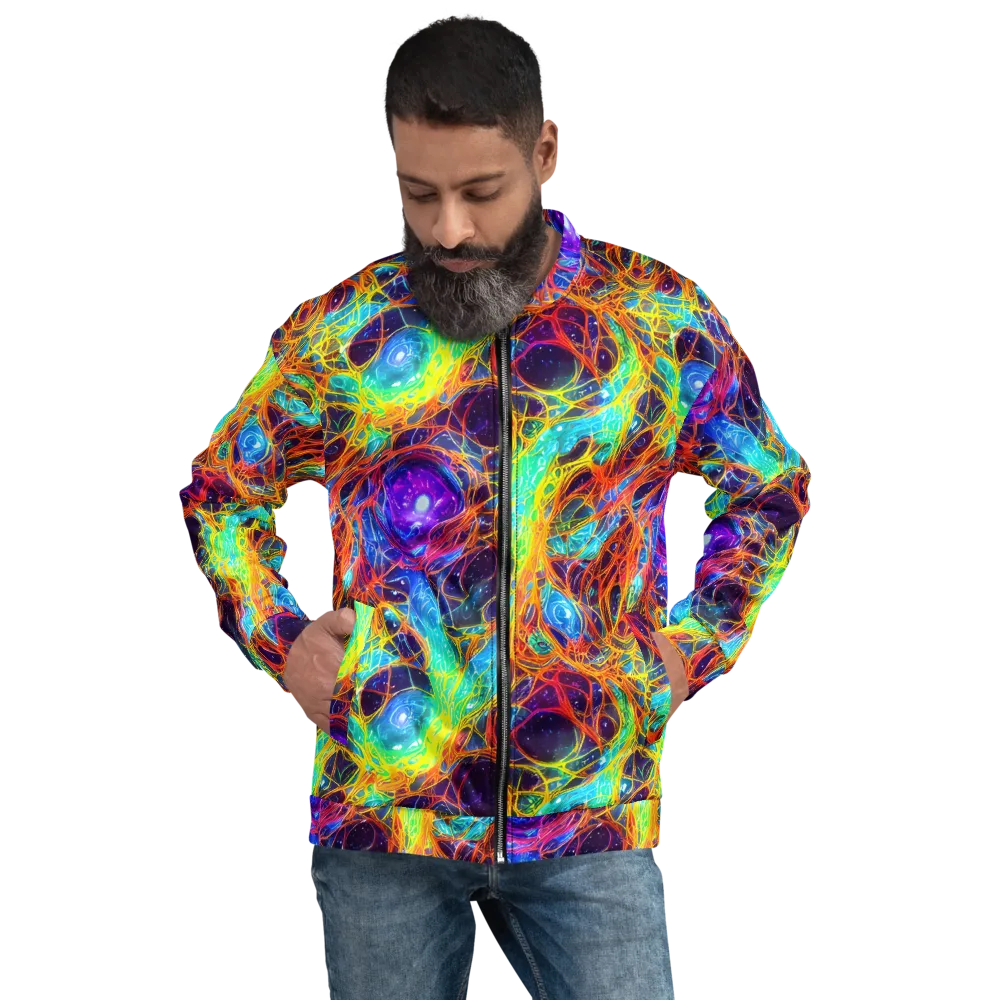 Biomorphic Voltage on Bomber Jacket — Front