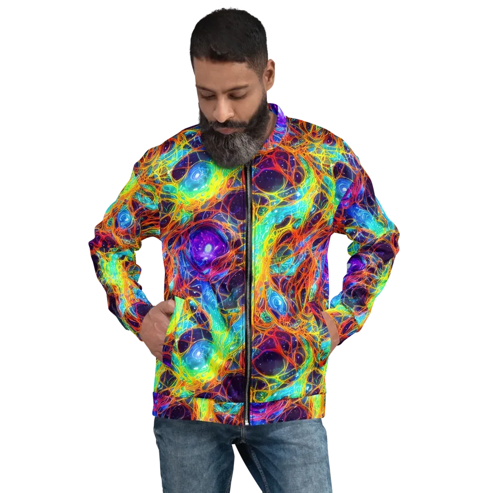 Biomorphic Voltage on Bomber Jacket — Front