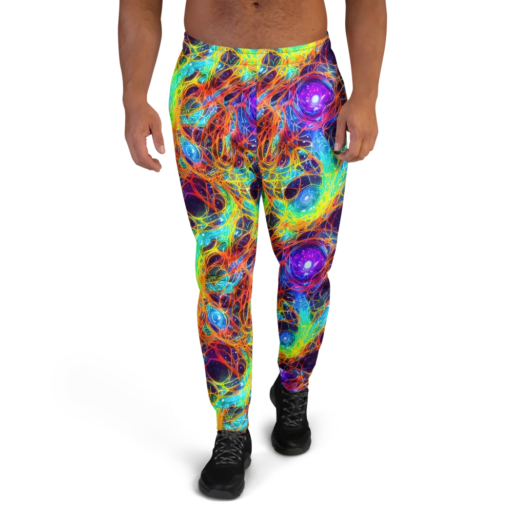 Biomorphic Voltage on Men's Joggers — Front