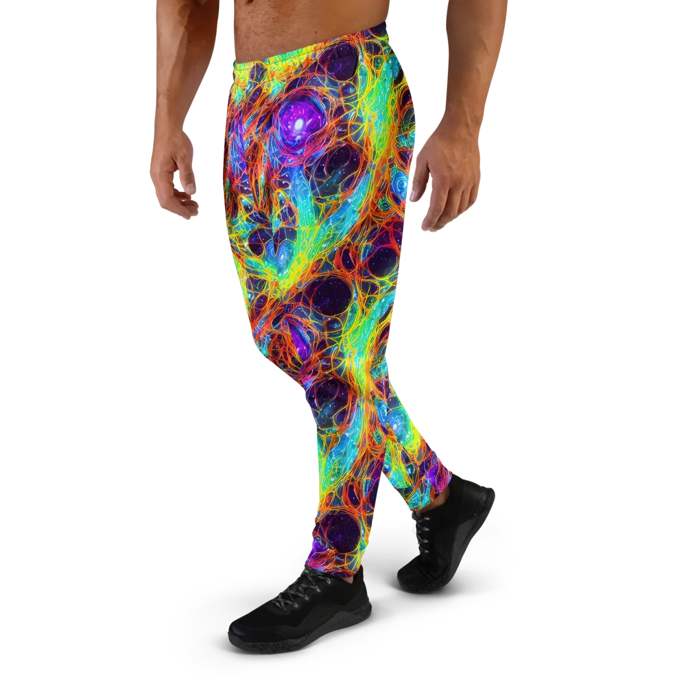 Biomorphic Voltage on Men's Joggers — Left
