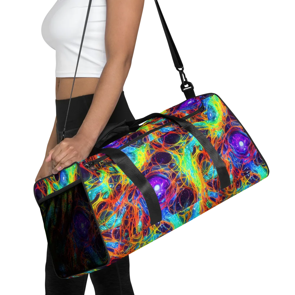 Biomorphic Voltage on Duffle Bag — Front