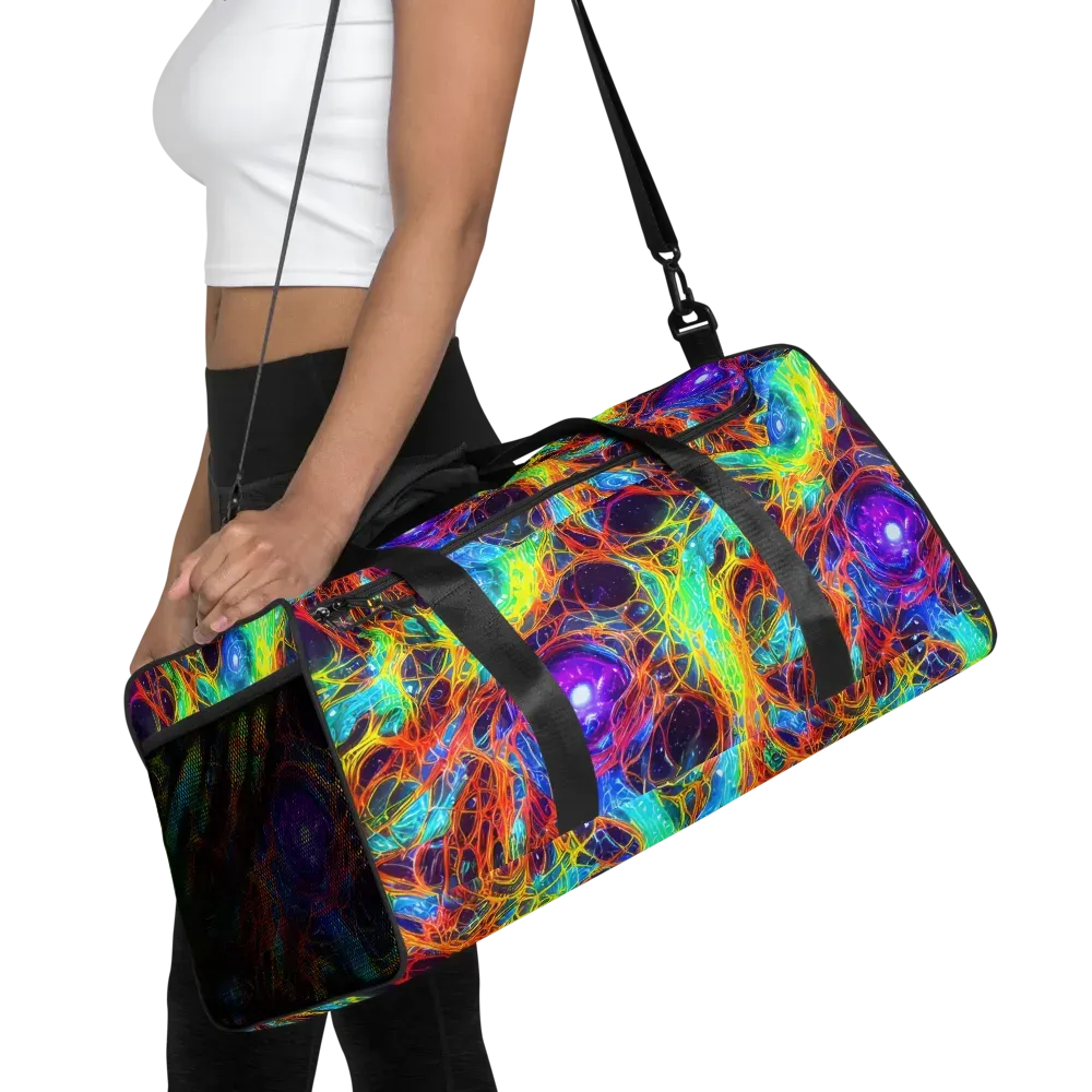 Biomorphic Voltage on Duffle Bag — Front