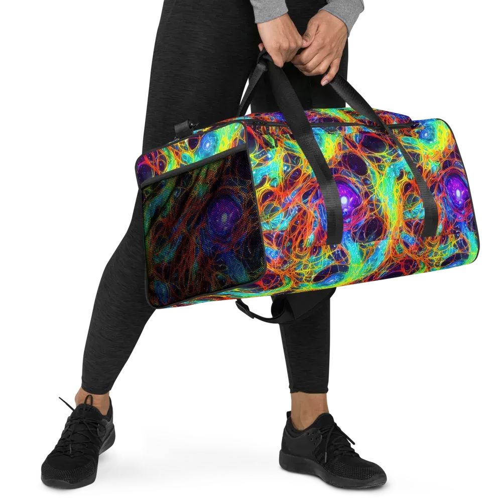 Biomorphic Voltage on Duffle Bag — Right Front
