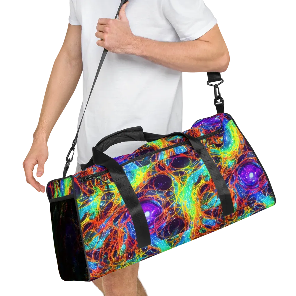Biomorphic Voltage on Duffle Bag — Right Front