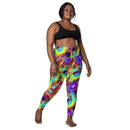 Biomorphic Voltage on a Leggings with Pockets