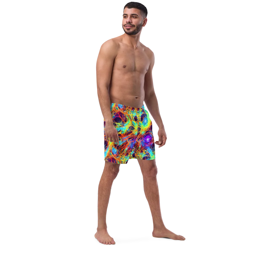 Biomorphic Voltage on Swim Trunks — Right Front