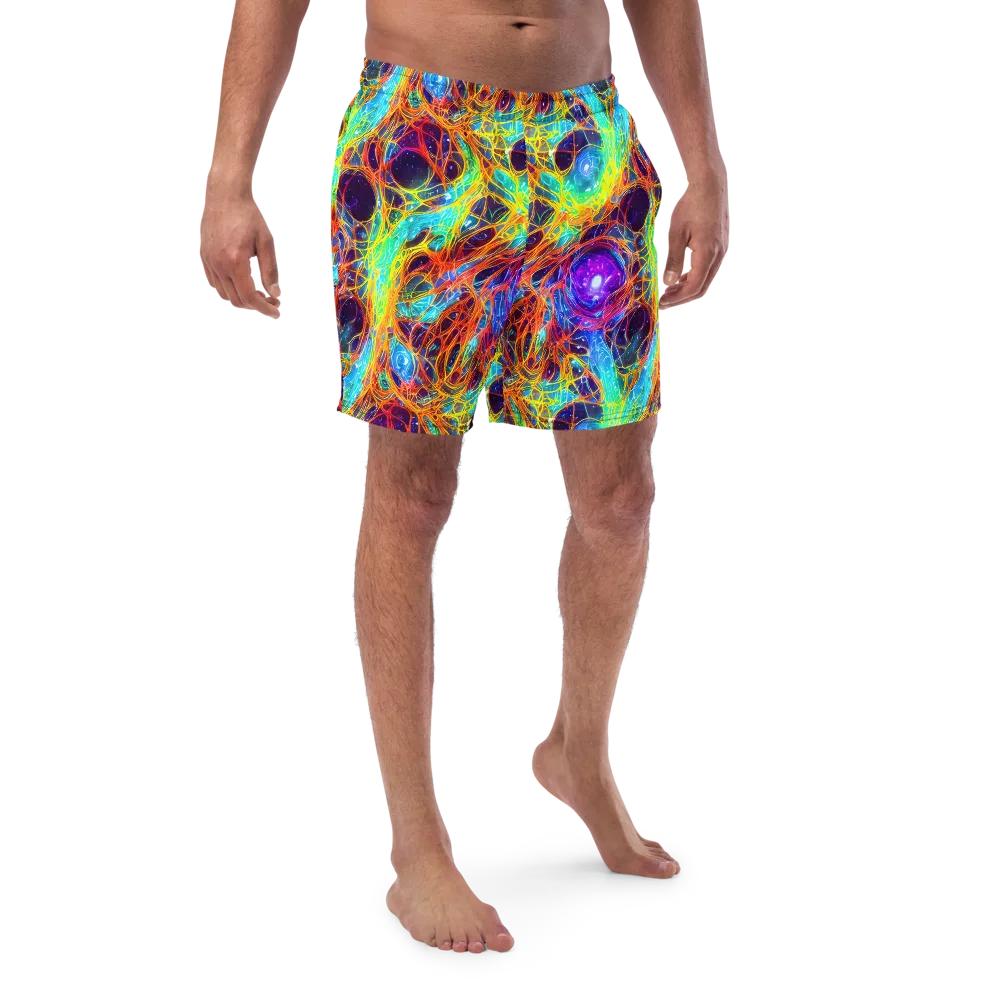 Biomorphic Voltage on Swim Trunks — Front
